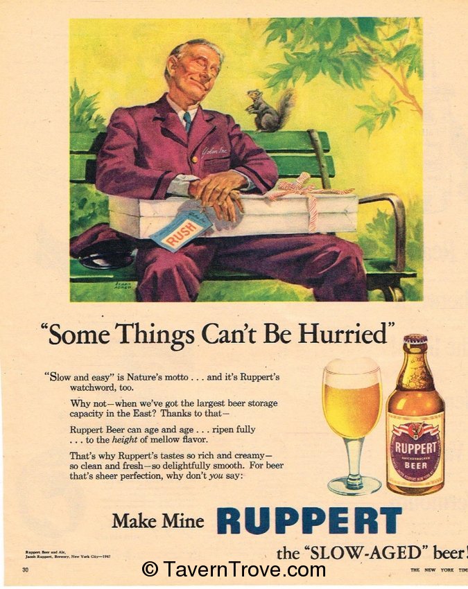 Ruppert Knickerbocker Beer