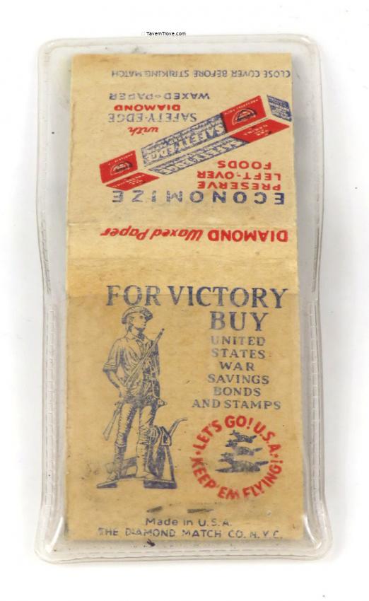 Safety Edge Wax Paper War Bonds Full Match Book