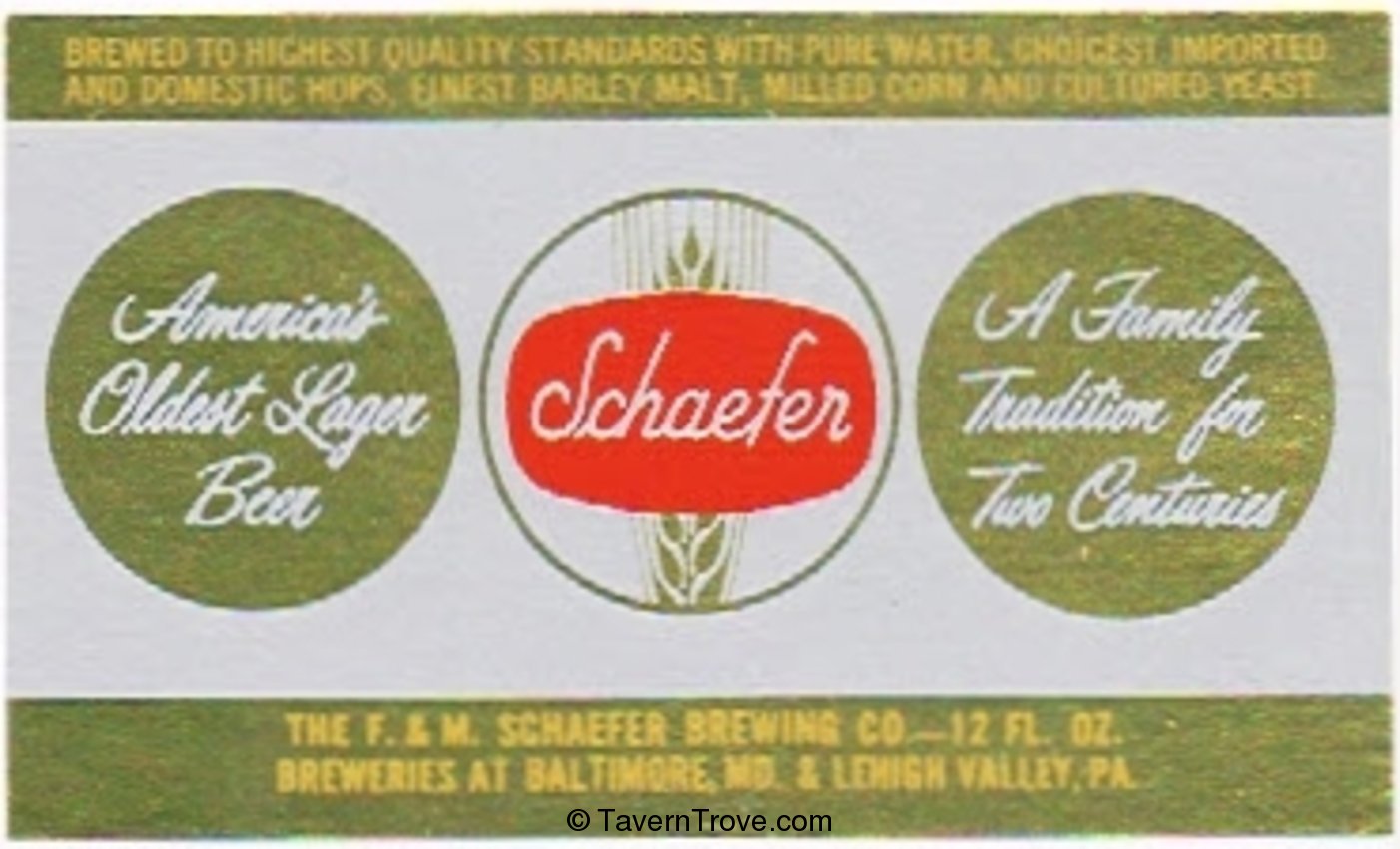 Schaefer Beer 