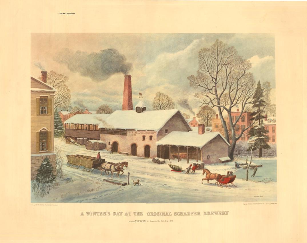 Schaefer Beer Lithograph