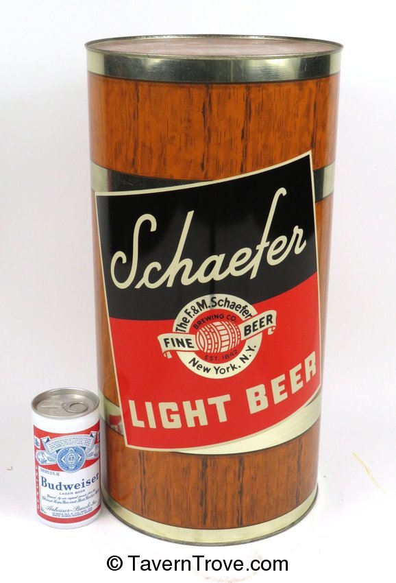 Schaefer Light Beer 18 inch Backbar Display Can