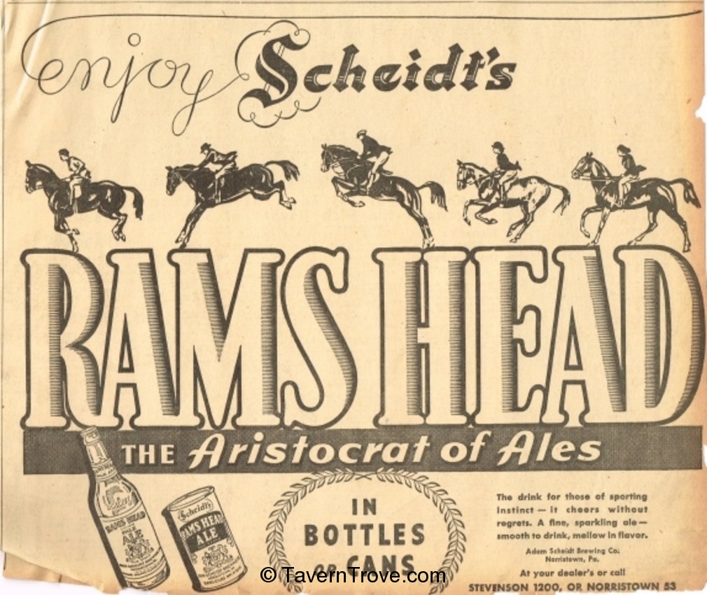 Scheidt's Rams Head Ale