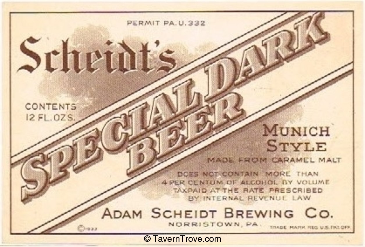 Scheidt's Special Dark Beer