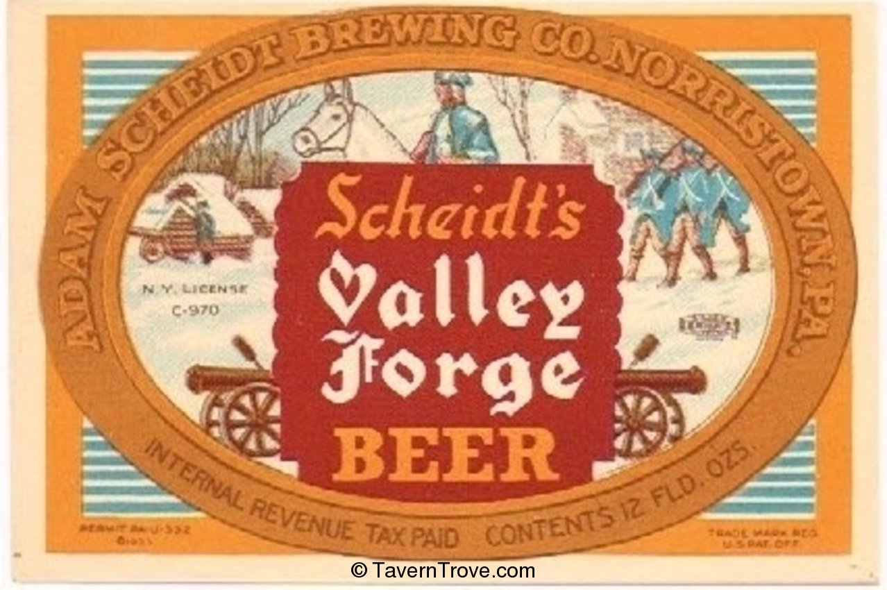 Scheidt's Valley Forge Beer