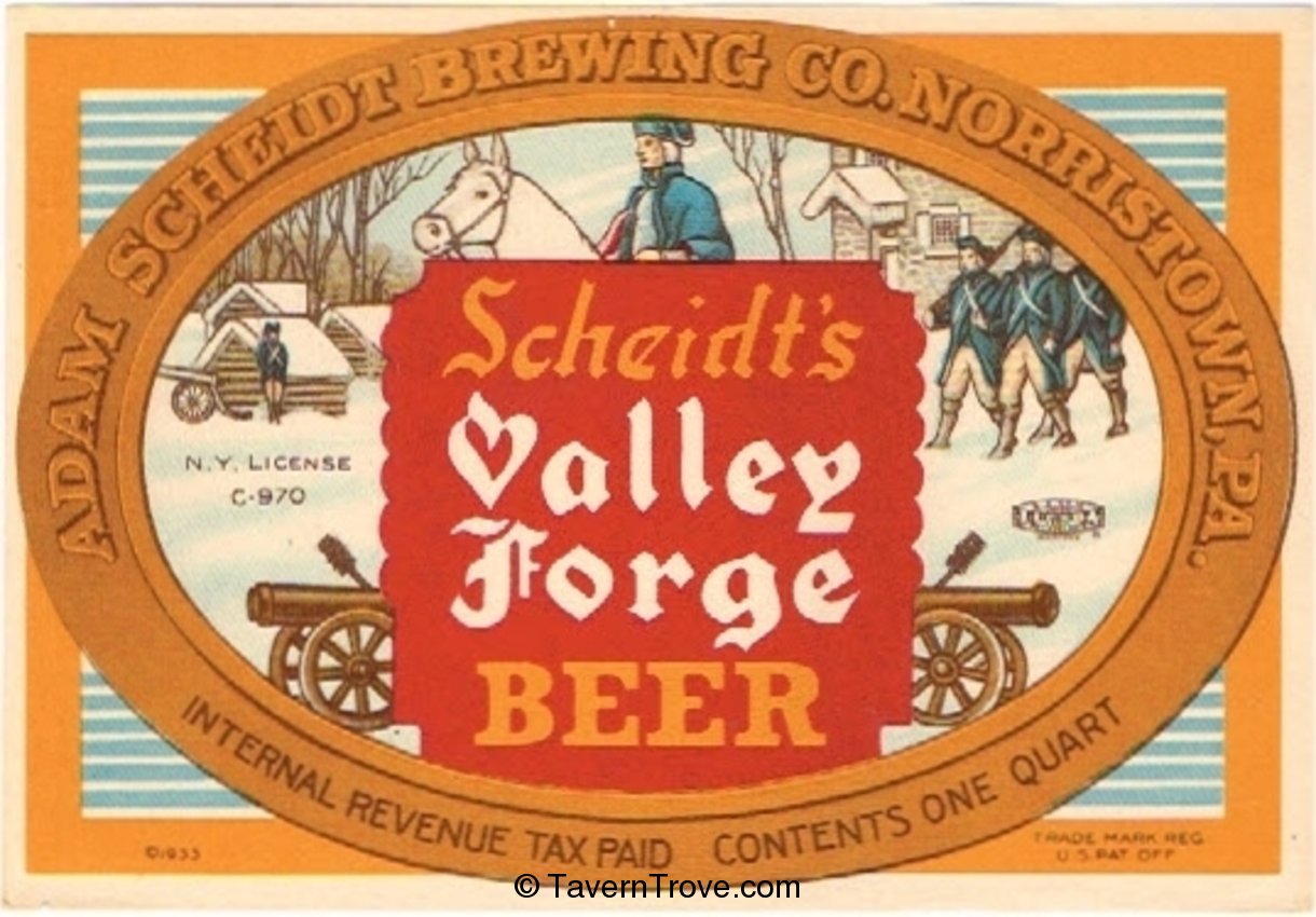 Scheidt's Valley Forge Beer