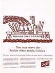 Schlitz Beer brown & white