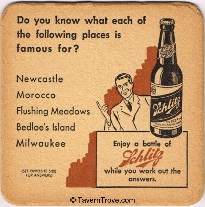 Schlitz Beer ~Puzzle & Quiz