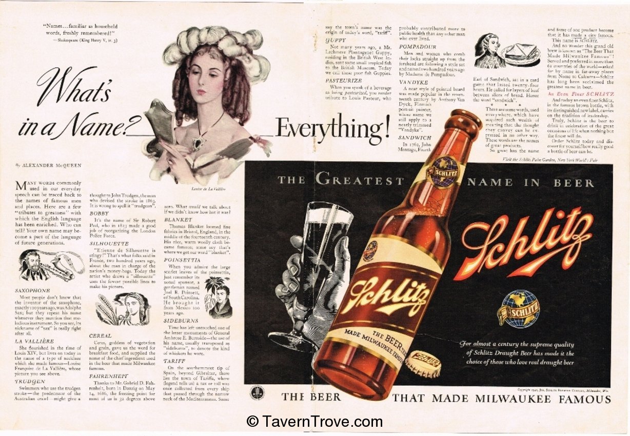 Schlitz Beer