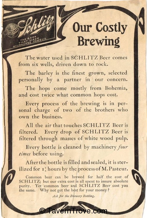 Schlitz Beer