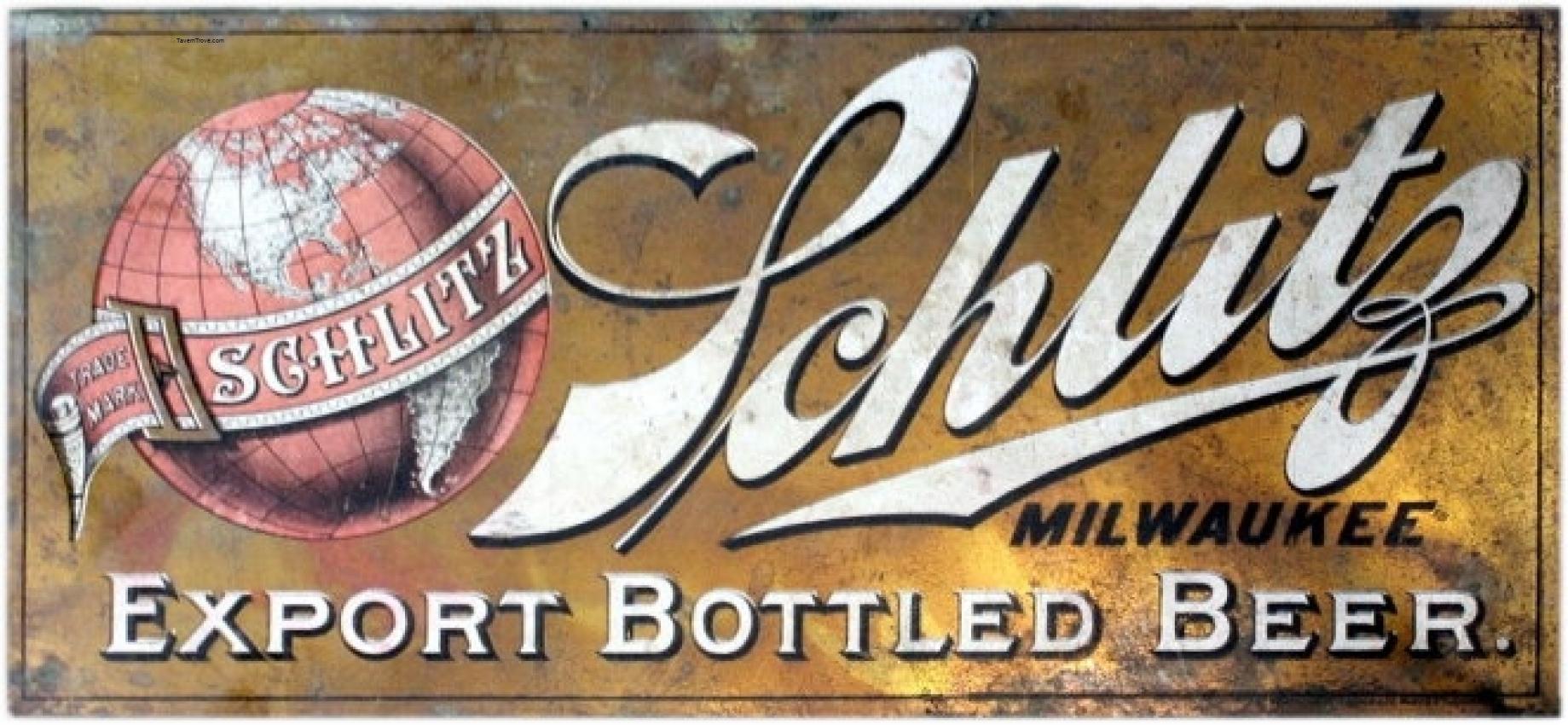 Schlitz Beer tin