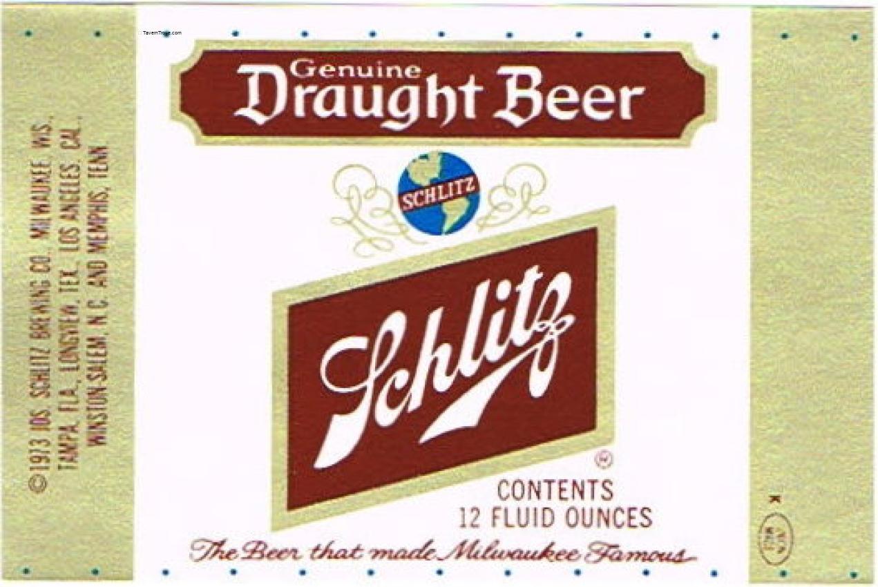 Schlitz Draught Beer