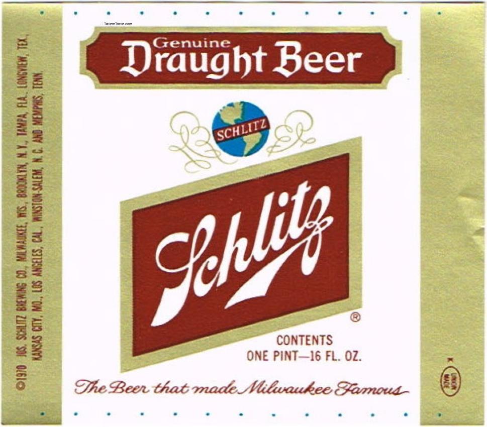 Schlitz Draught Beer