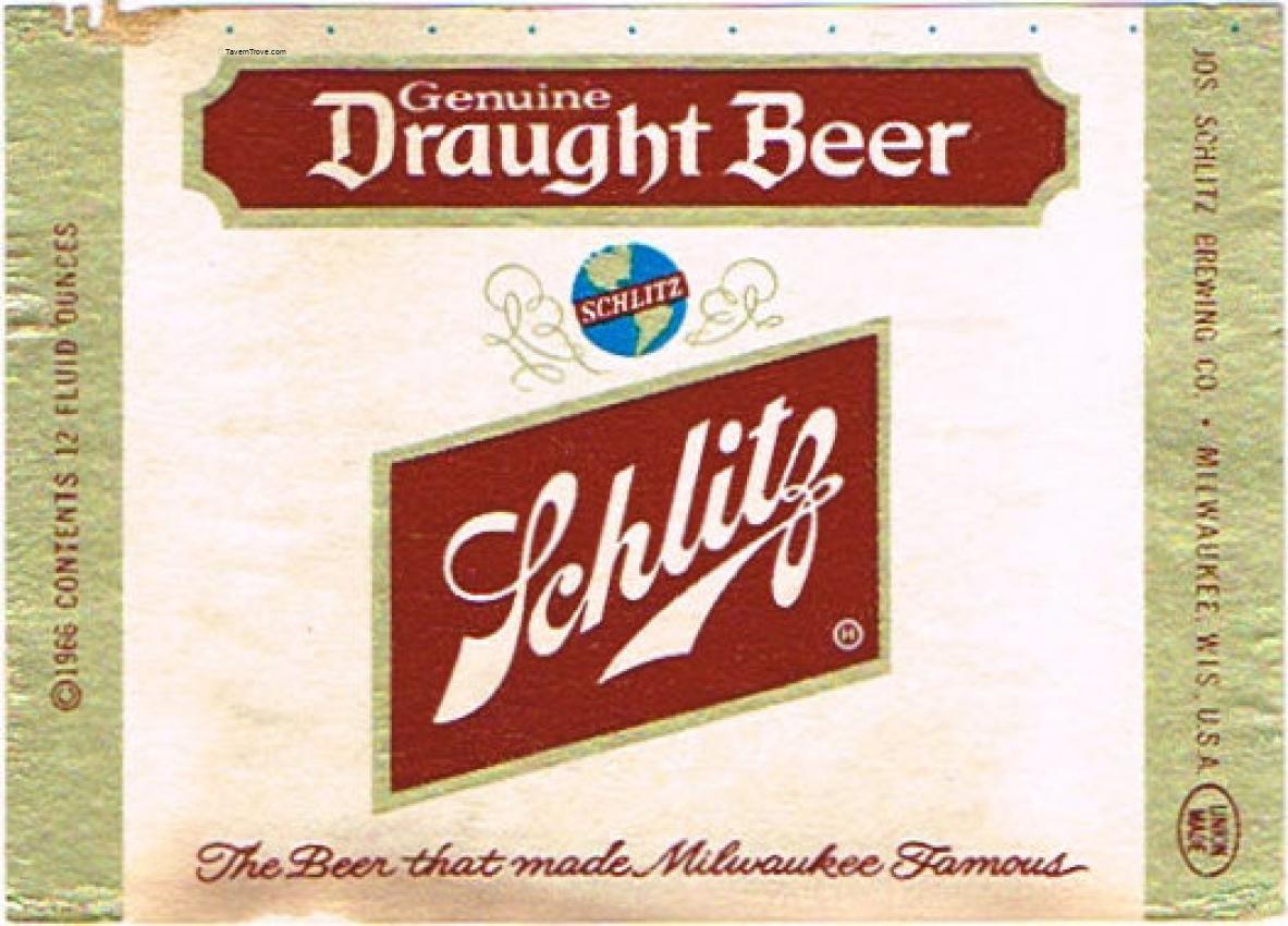 Schlitz Draught Beer