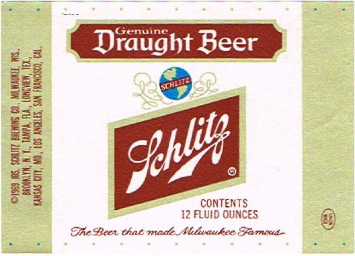 Schlitz Draught Beer