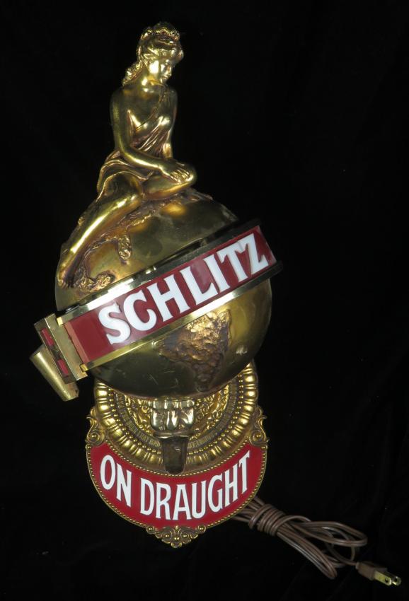 Schlitz Draught Lighted Wall Sconce