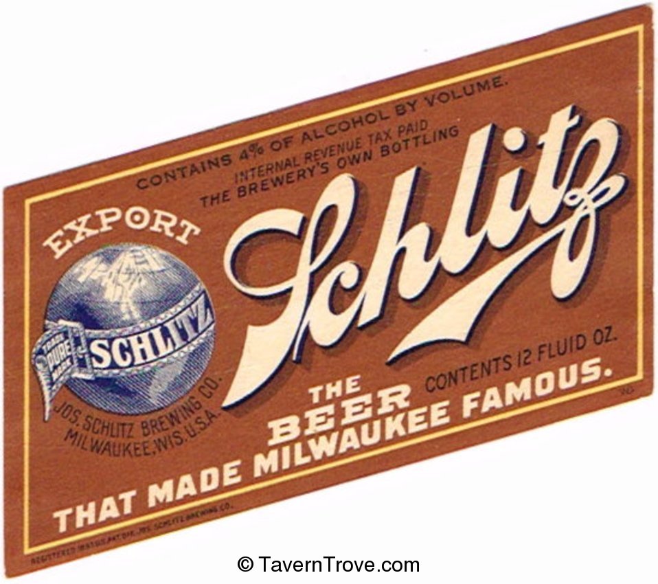 Schlitz Export Beer