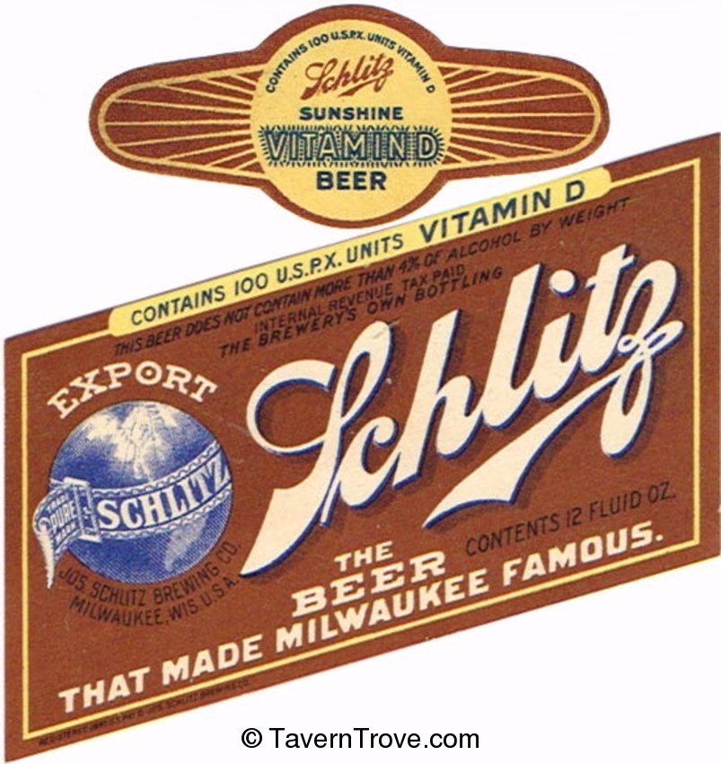 Schlitz Export Beer