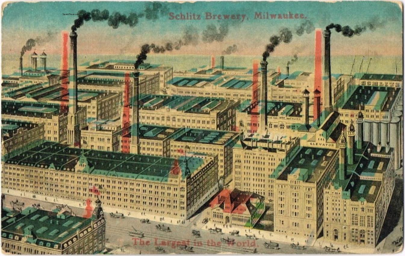 Schlitz Factory Scene (Ghost Smokestacks)