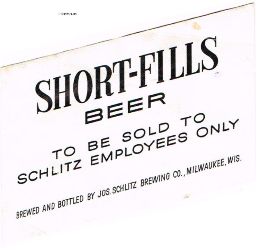 Schlitz Short-Fill beer