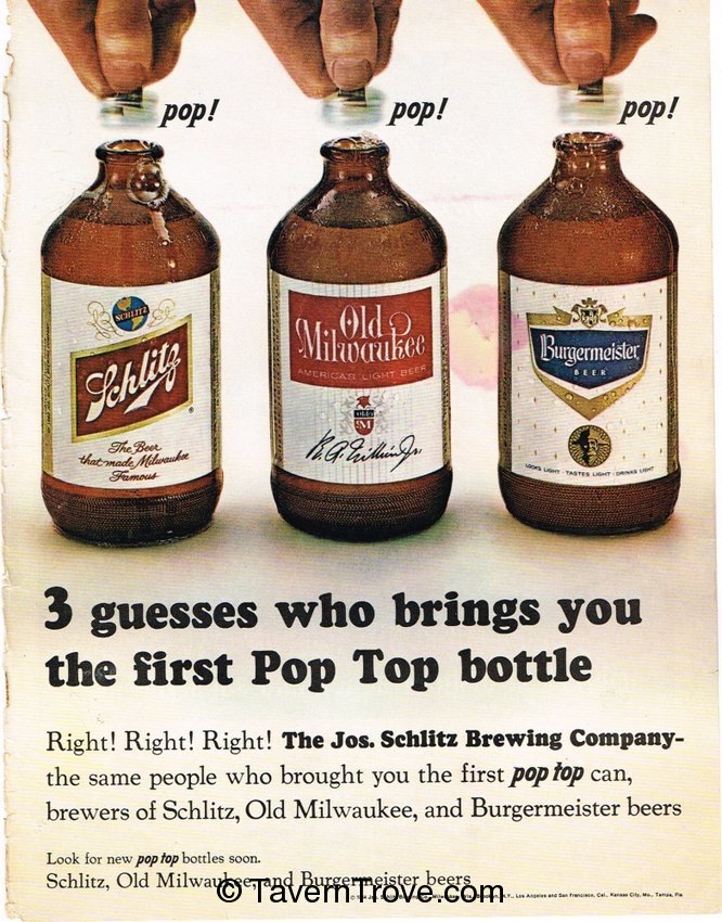 Schlitz/Old Milwaukee/Burgermeister Beer