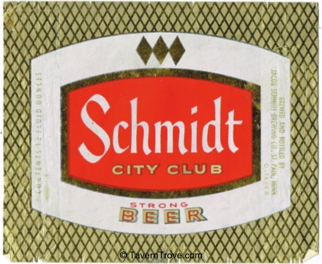 Schmidt City Club Beer