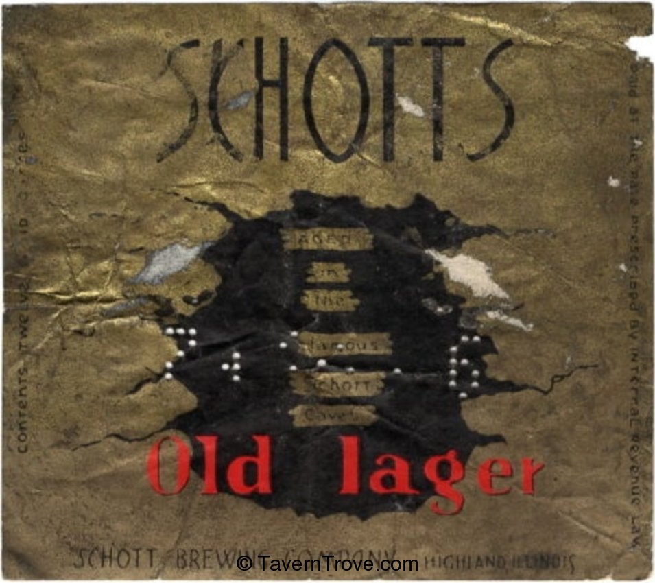 Schotts Old Lager Beer