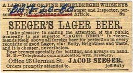 Seeger's Lager Beer