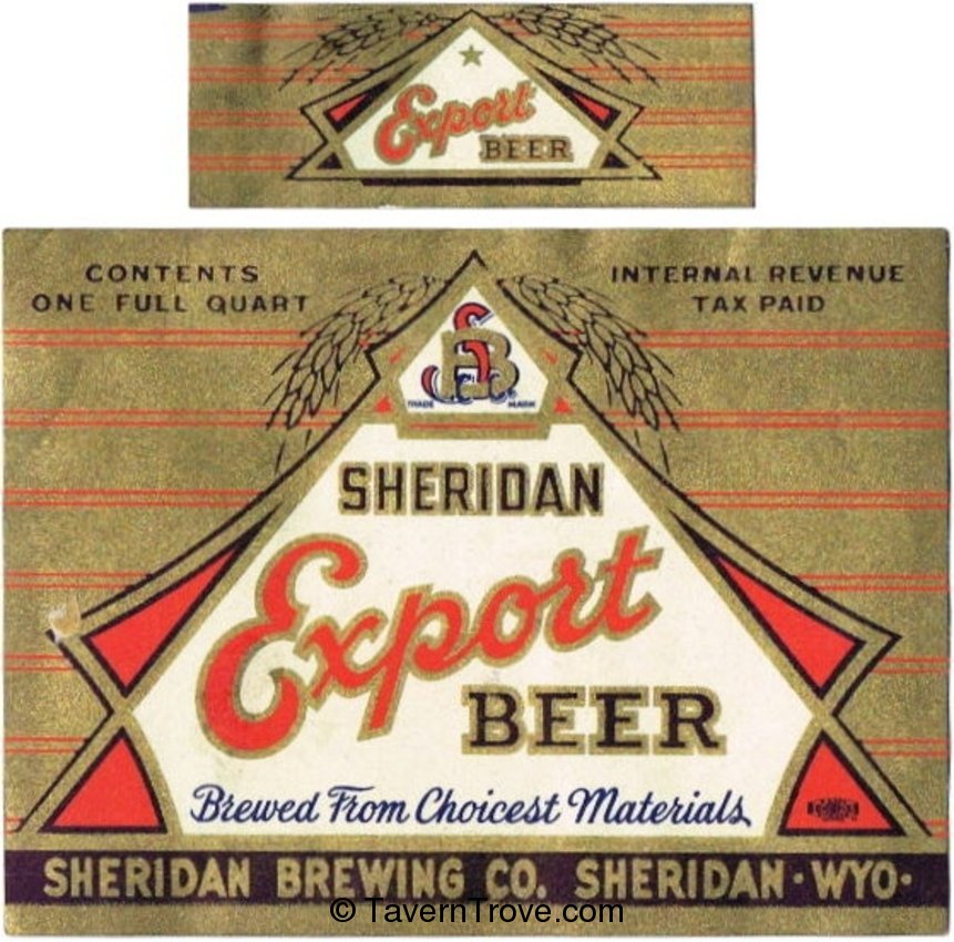 Sheridan Export Beer