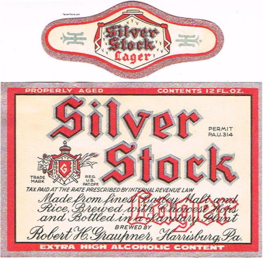 Silver Stock Lager Beer