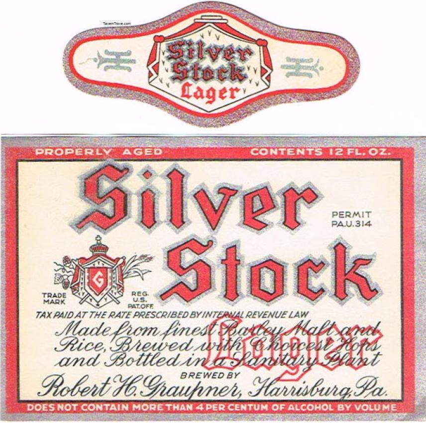 Silver Stock Lager Beer