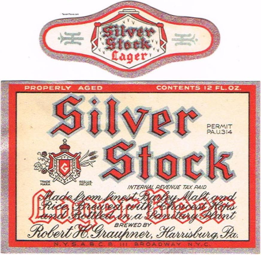 Silver Stock Lager Beer