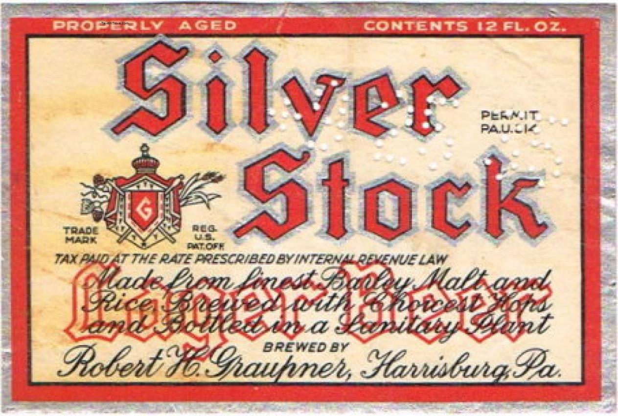 Silver Stock Lager Beer