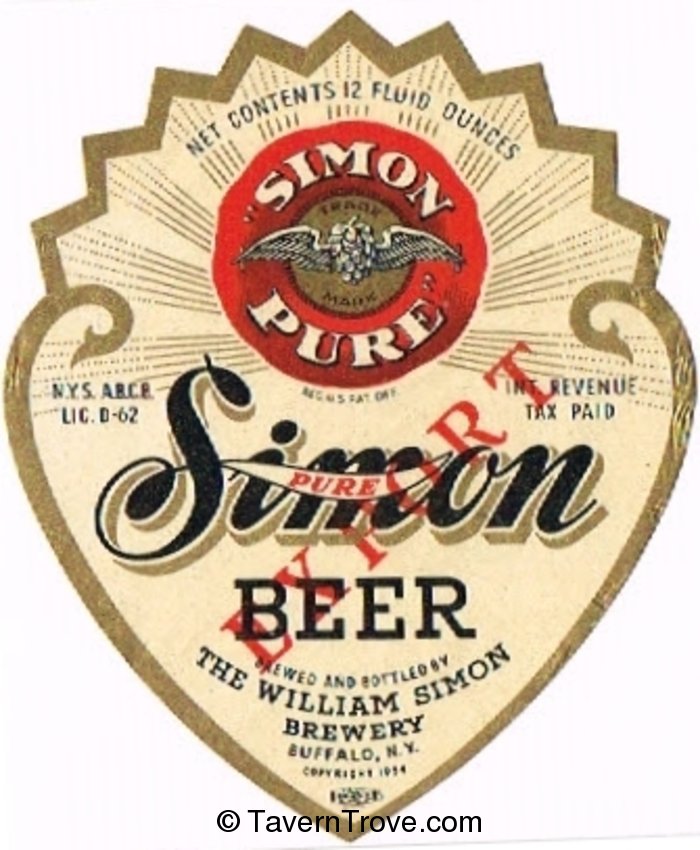 Simon Pure Export Beer 