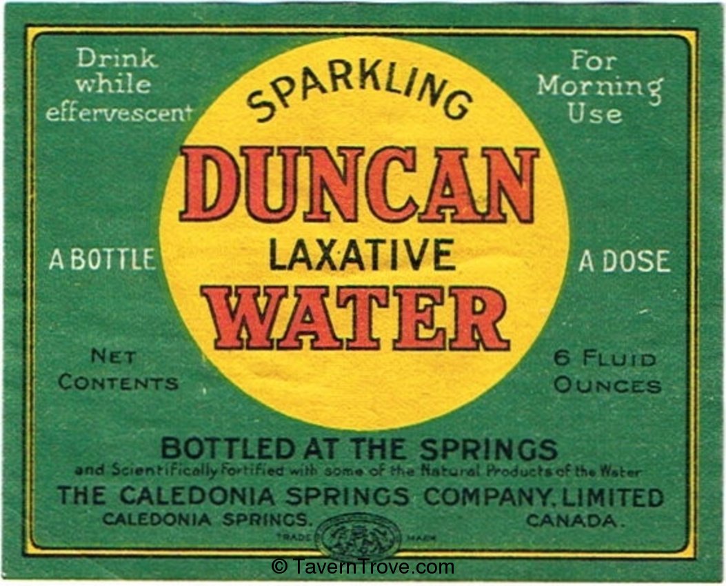 Sparkling Duncan Laxative Water