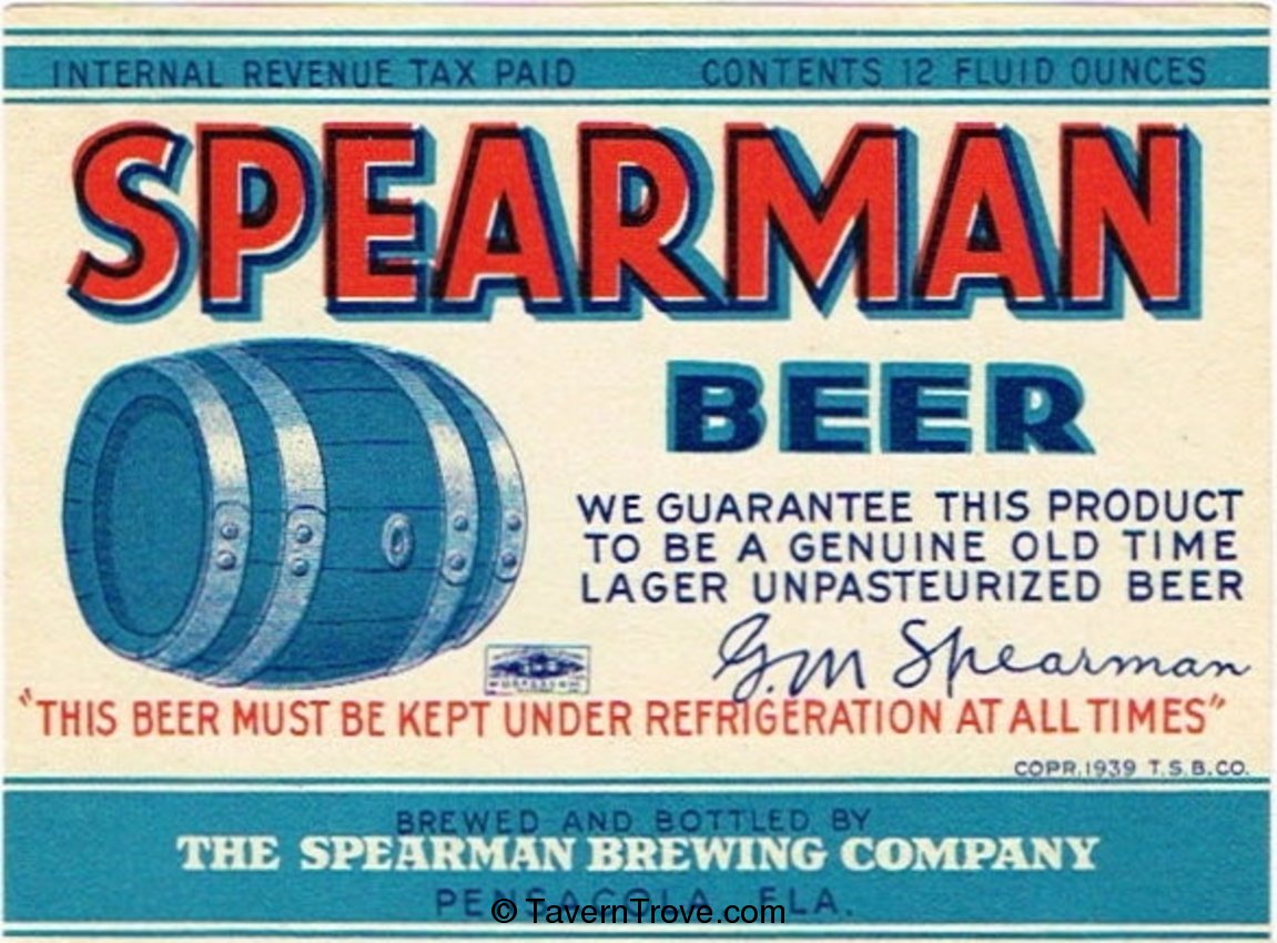 Spearman Beer 