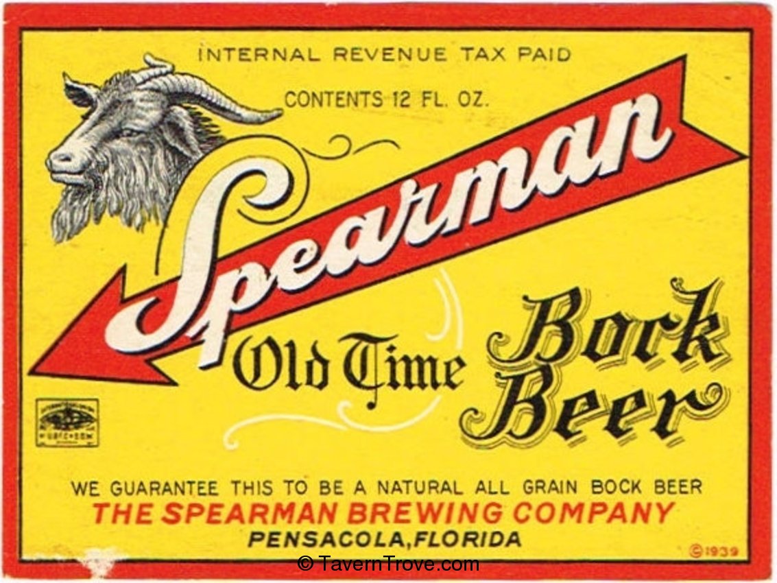 Spearman Old Time Bock Beer