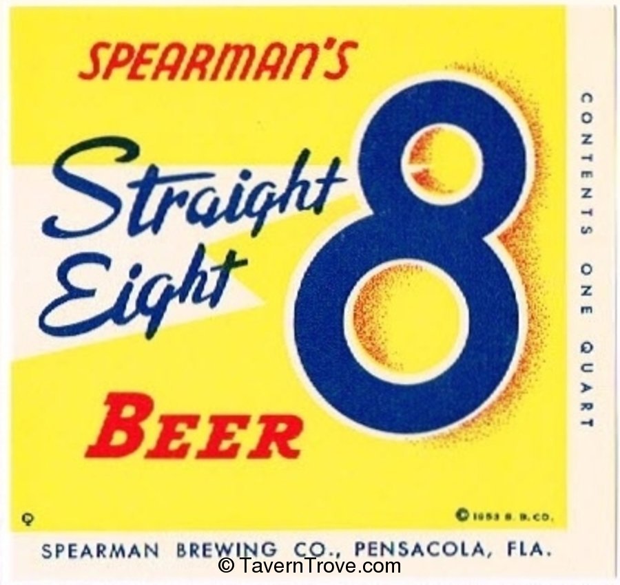 Spearman's Straight Eight Beer