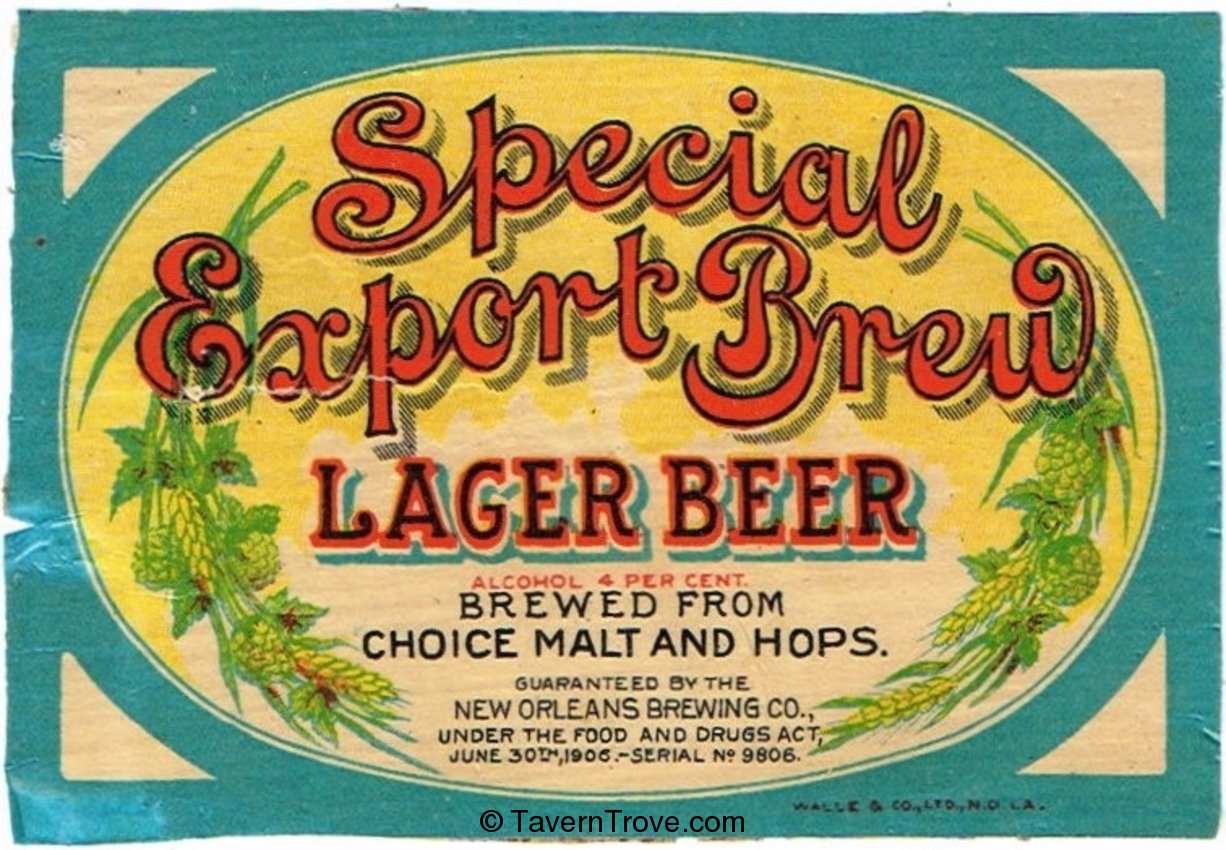 Special Export Brew Lager Beer