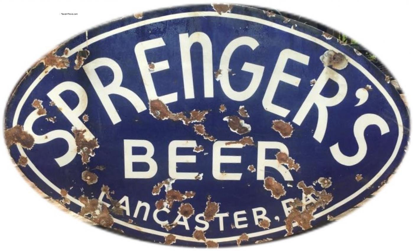 Sprenger's Beer outdoor porcelain