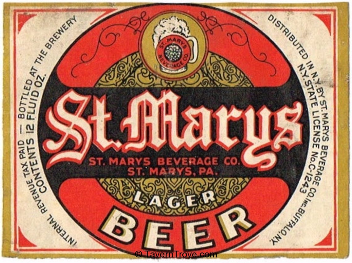 St. Marys Lager Beer