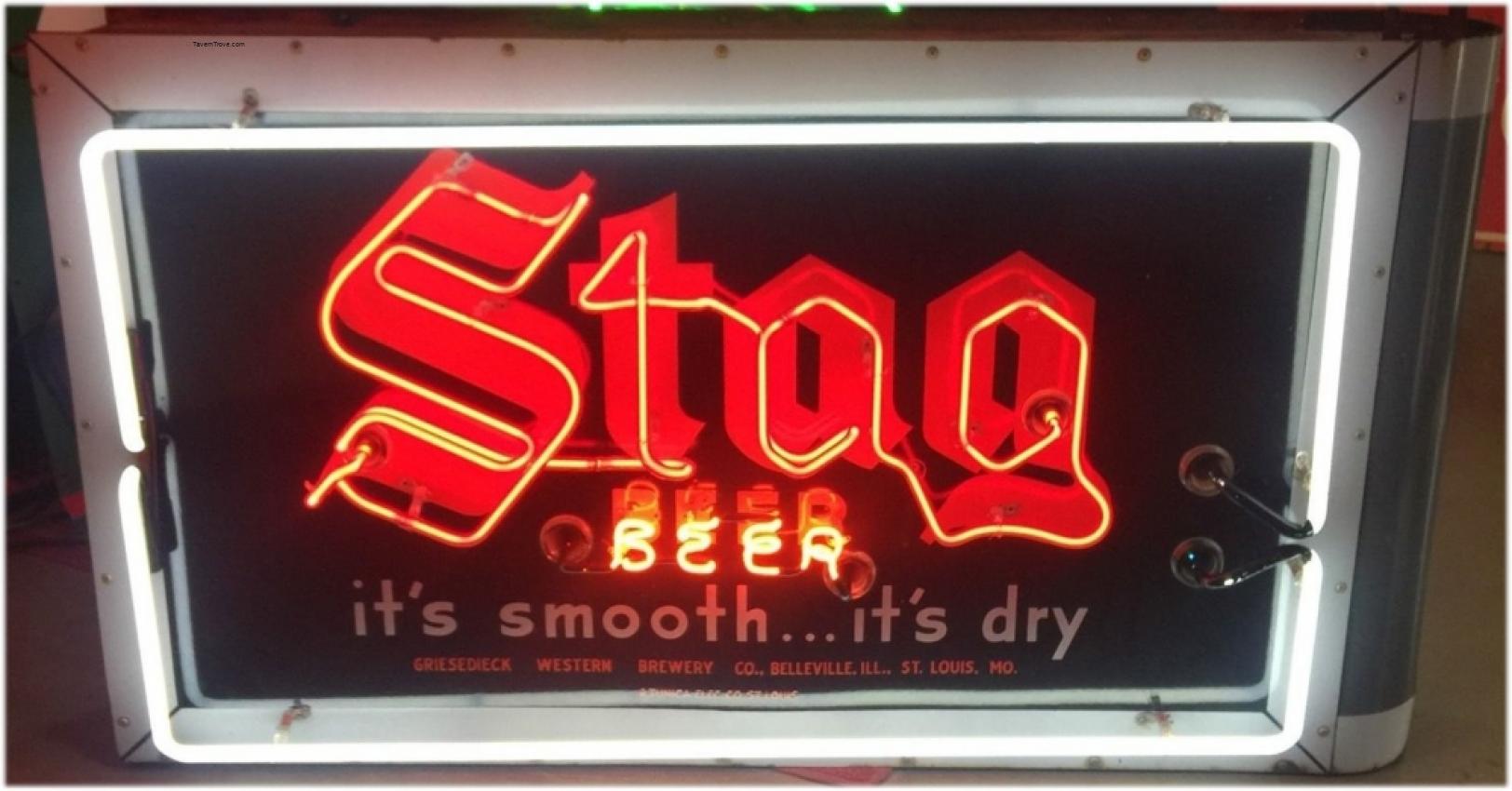 Stag Beer neon