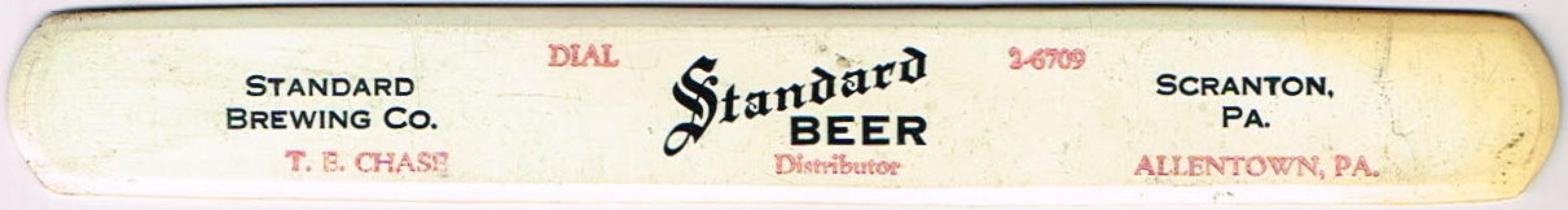 Standard Beer T. E. Chase, Allentown