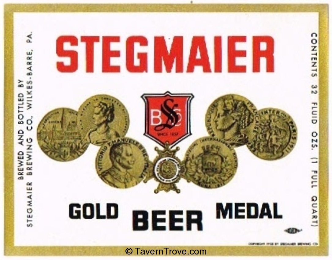 Stegmaier Gold Medal Beer