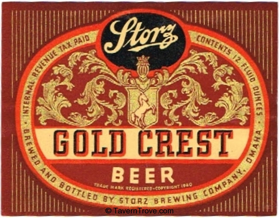 Storz Gold Crest Beer