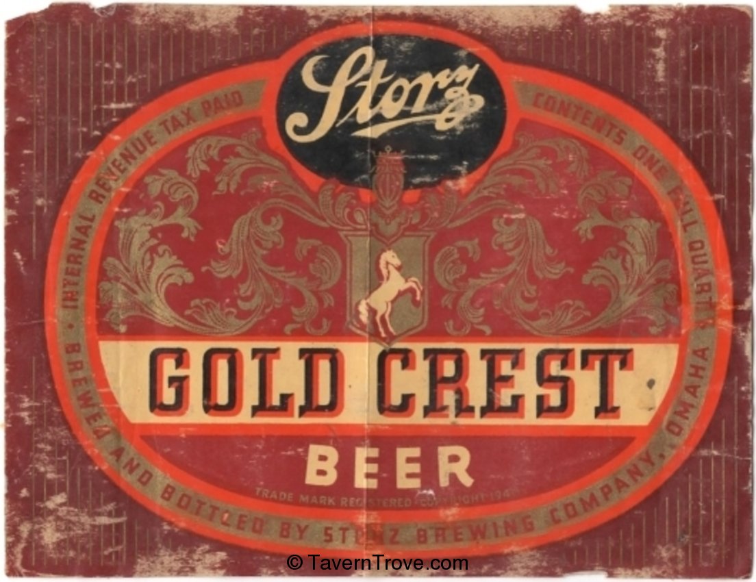 Storz Gold Crest Beer