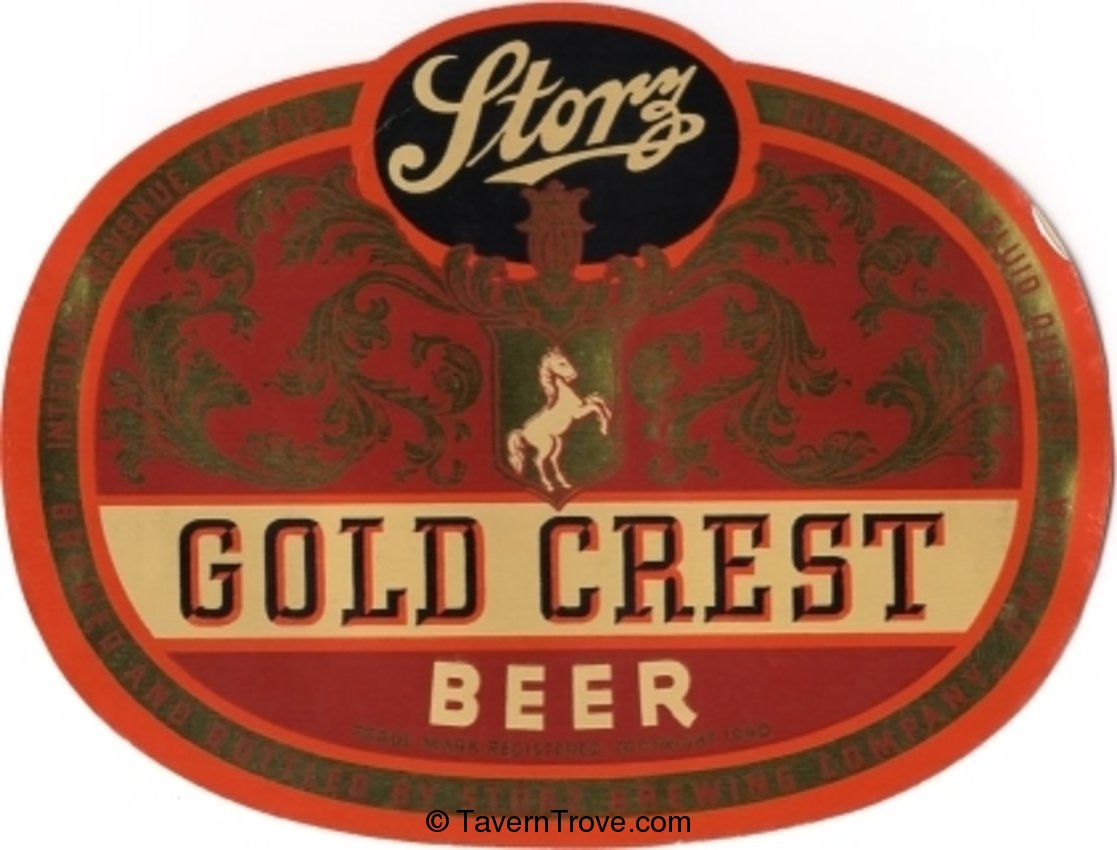 Storz Gold Crest Beer