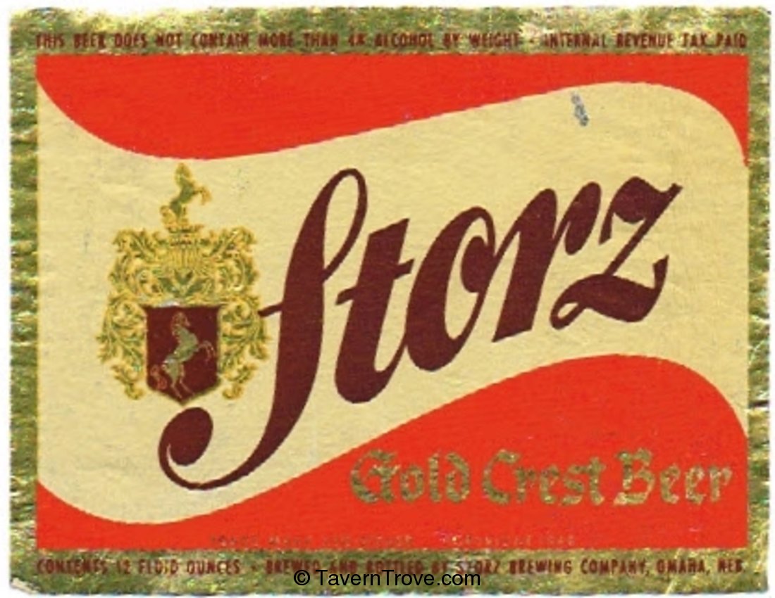 Storz Gold Crest Beer