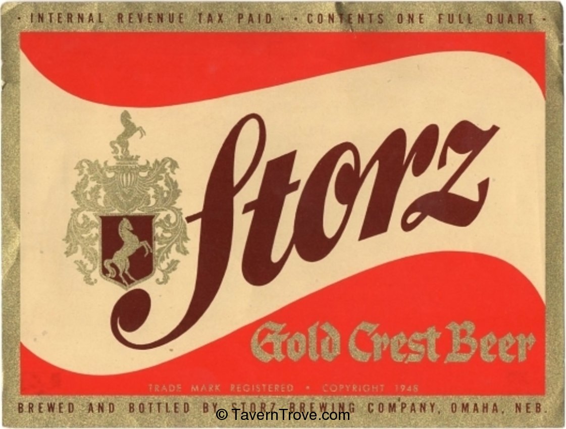 Storz Gold Crest Beer