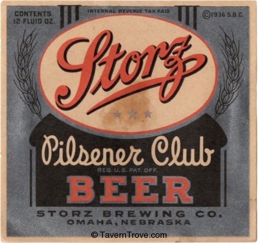 Storz Pilsener Club Beer