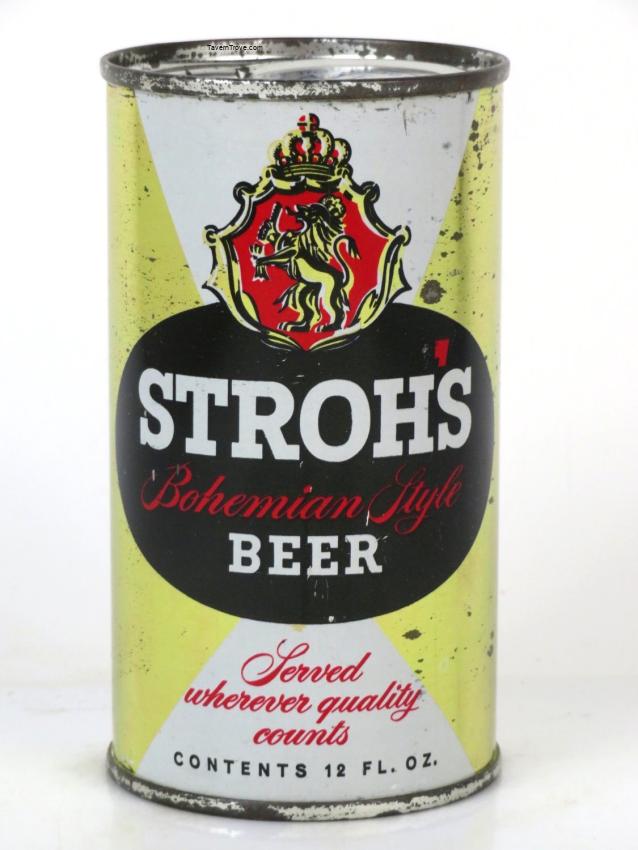 Stroh's Bohemian Light Beer (Strange Can Code?)